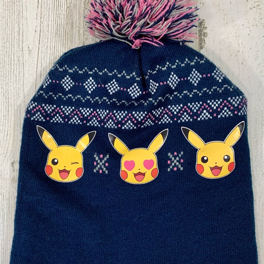 Pokémon Pikachu Blue winter knit cap